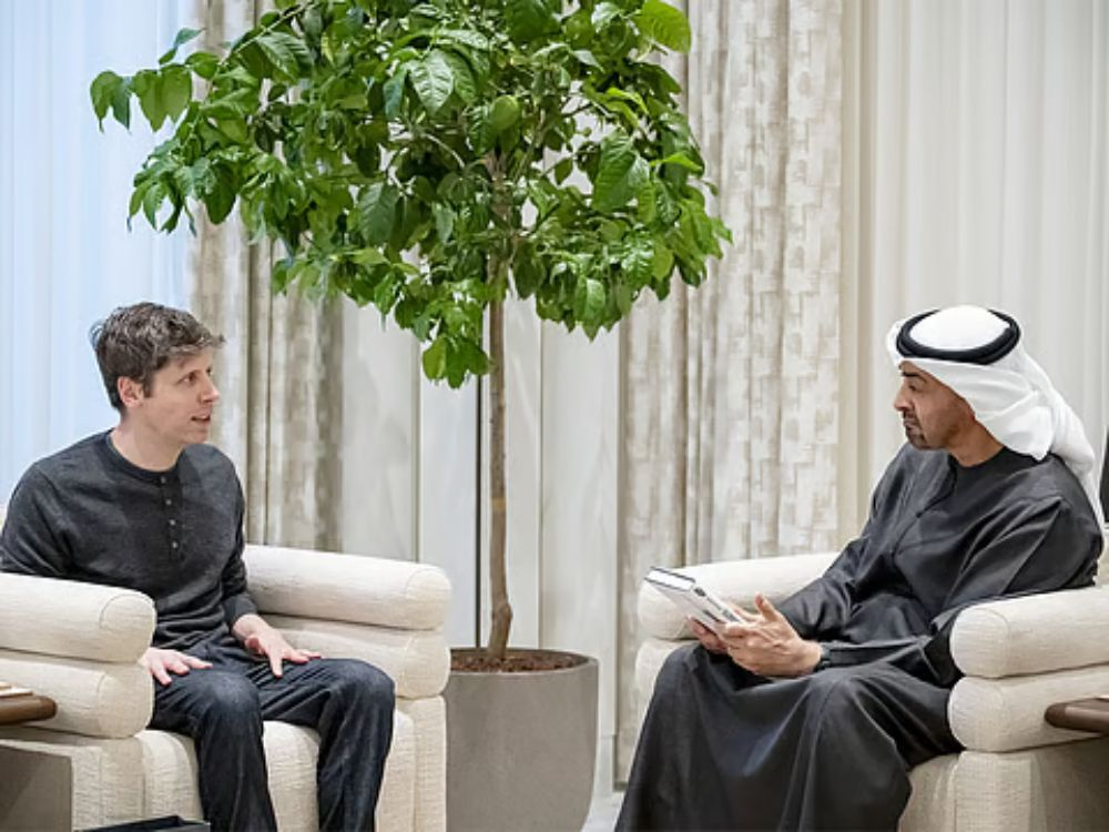 UAE President receives OpenAI CEO Sam Altman.
