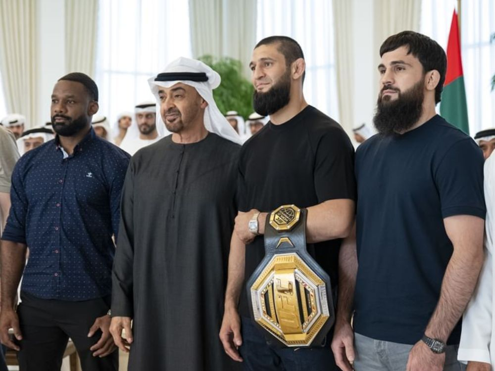UAE President meets UFC champion.