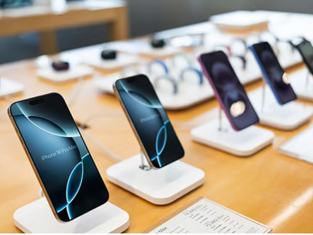 iPhone 17 display models in a UAE Apple Store on launch day , prices, preorders,