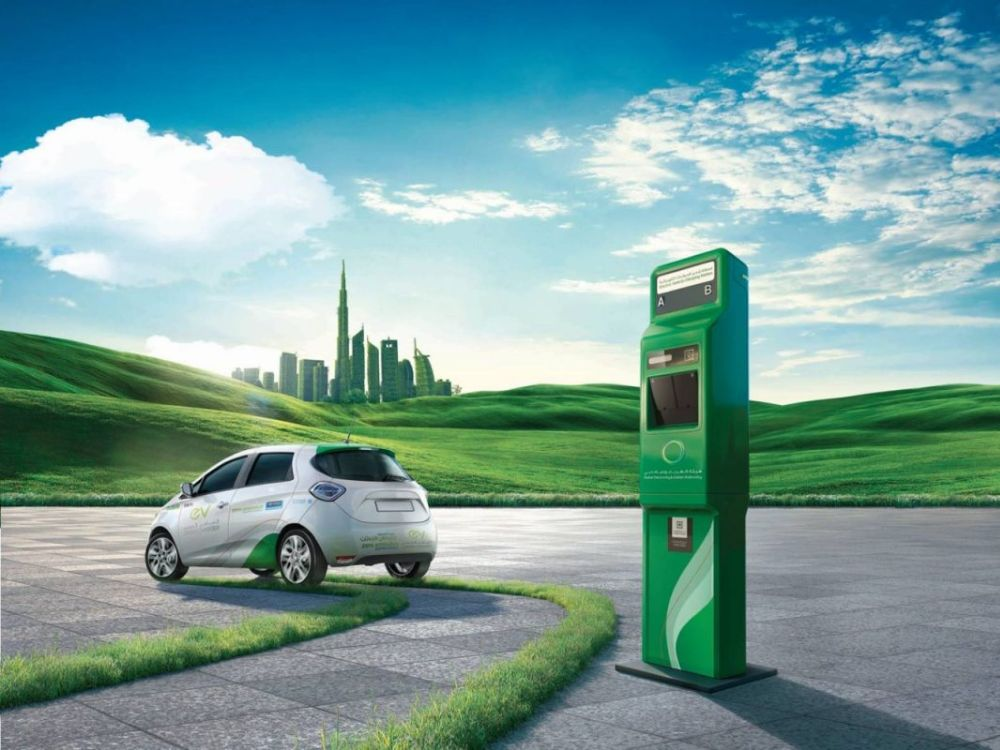 "Dubai EV charging stations blend modern technology with sustainability"