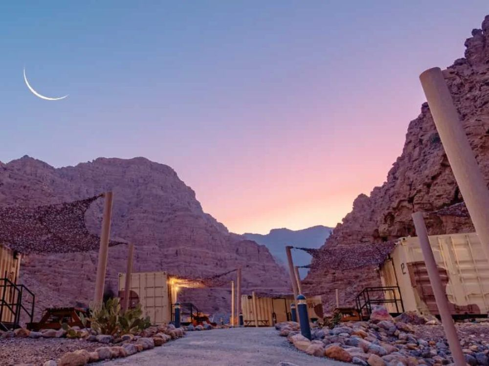Evening view at Jebel Jais