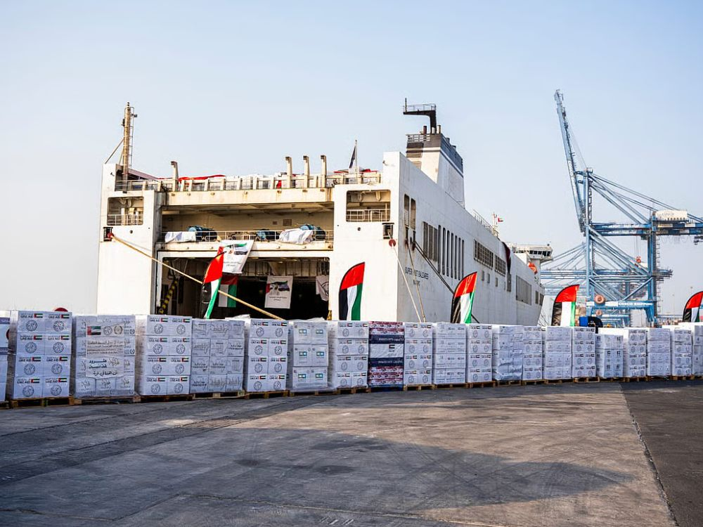 Sharjah Charity sends 10th UAE relief ship to Gaza