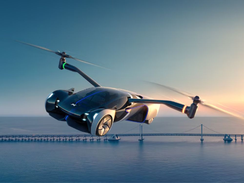 “Illustration of vertiport integration for Dubai flying car trials”