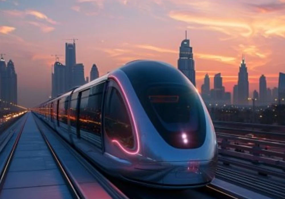 2. "Train model representing GCC railway connecting 6 countries project"