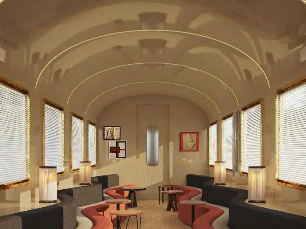 3. "Inside view of Etihad Rail luxury seats in UAE train"