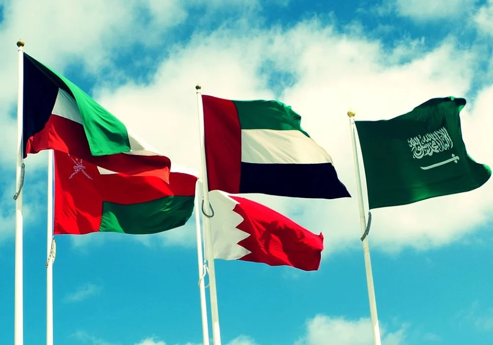 "GCC countries flags representing GCC visa options for UAE residents”