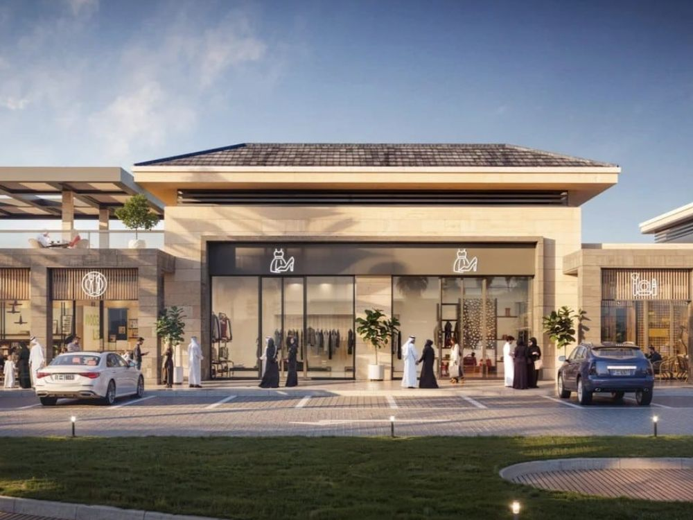 1. “Exterior concept rendering of The Villa Square boutique mall Dubai in Wadi Al Safa 5”