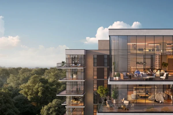 Rendering of Maravelle wellness-focused residences Dubai.