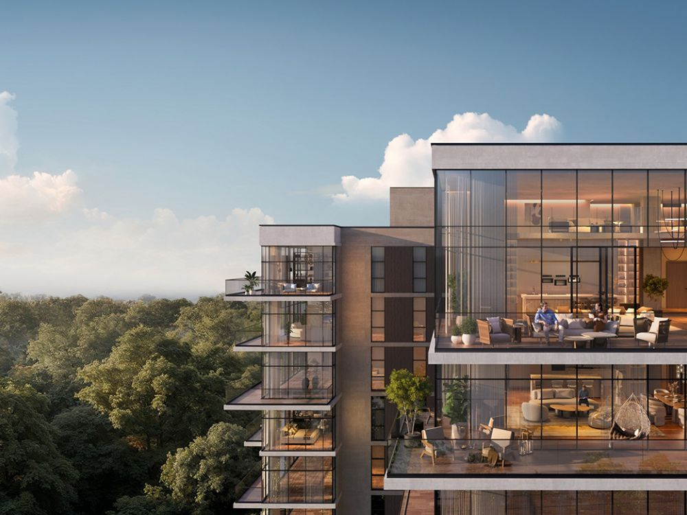 Rendering of Maravelle wellness-focused residences Dubai.