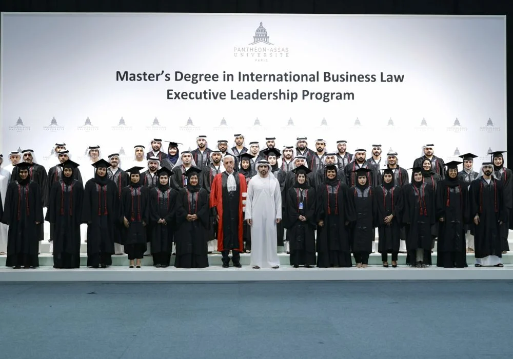 Students at UAE university campus: New UAE university enrolments 2025.