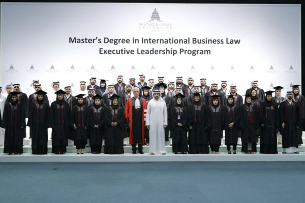 Students at UAE university campus: New UAE university enrolments 2025.