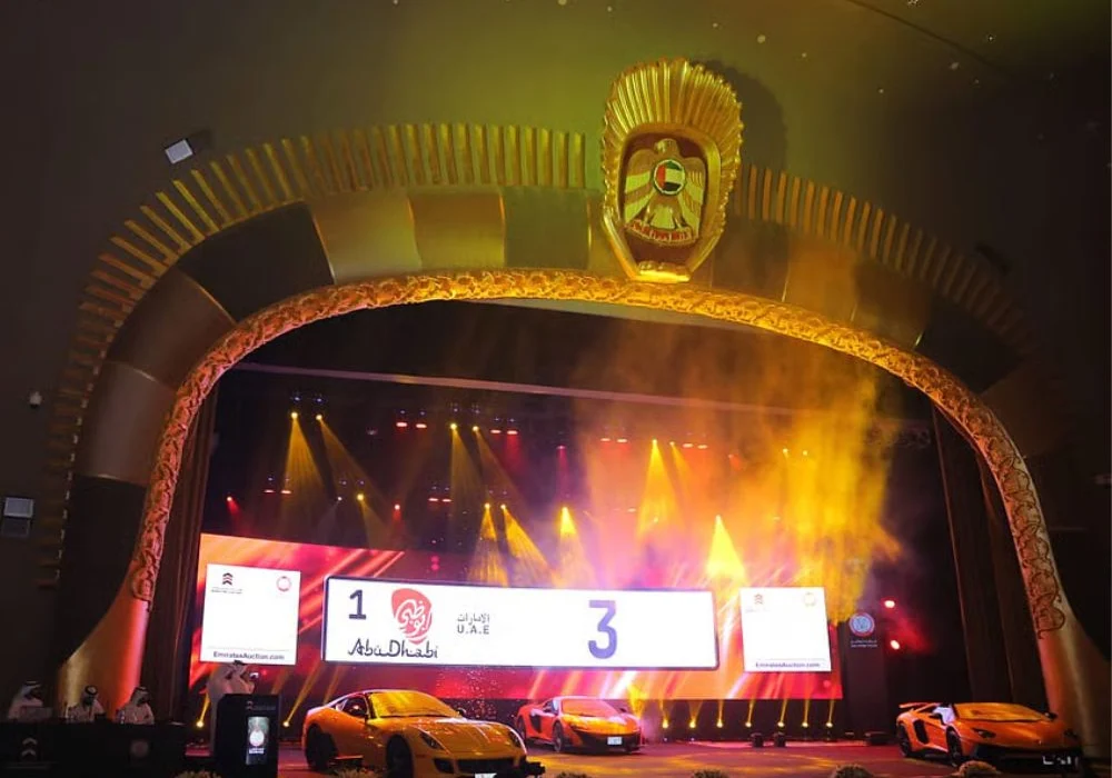 Abu Dhabi Auctioning 33 Elite Plate Numbers at Emirates Palace. including "1" "3"