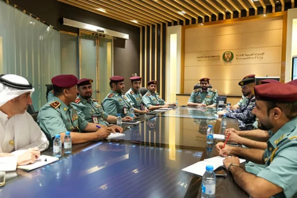 Ajman Police meeting regarding Deploying 116 Patrols for National Day 2025