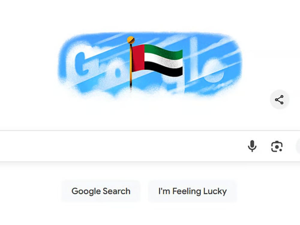 Google UAE Flag Tribute .