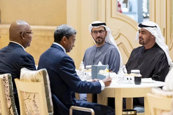 UAE President meets Seychelles President.