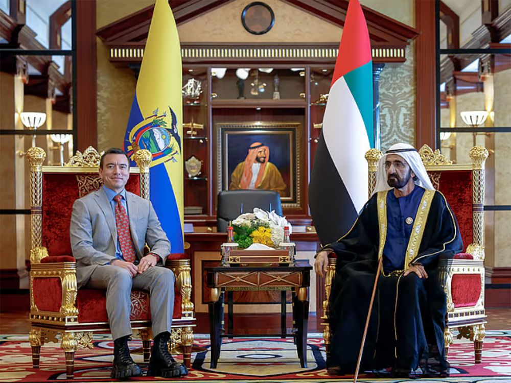 Sheikh Mohammed meets Ecuador President.