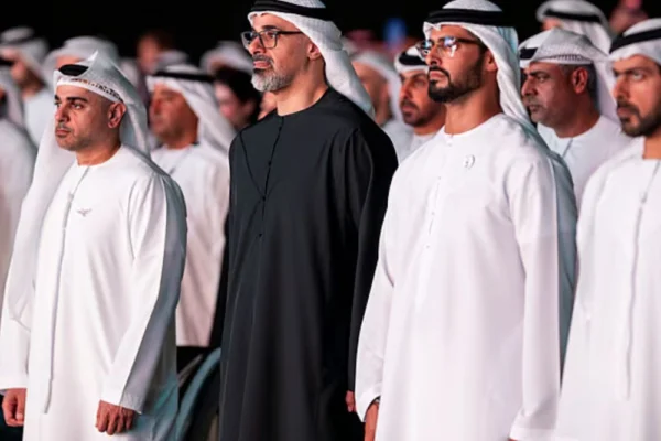 Sheikh Khaled bin Mohamed bin Zayed at the opening of Abu Dhabi Finance Week 2025