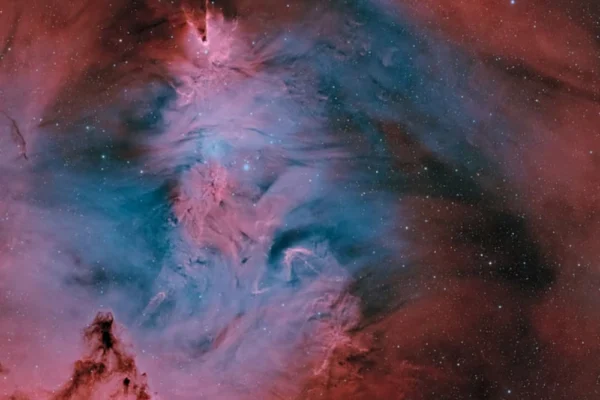 Abu Dhabi desert have released a detailed new image of the "Christmas Tree Cluster" and Cone Nebula following a month-long deep-space imaging project.