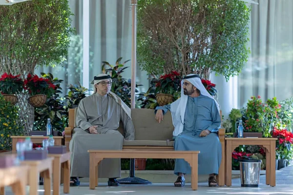 Sheikh Mohammed Meets Sheikh Mansour.