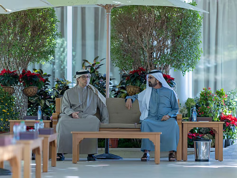 Sheikh Mohammed Meets Sheikh Mansour.